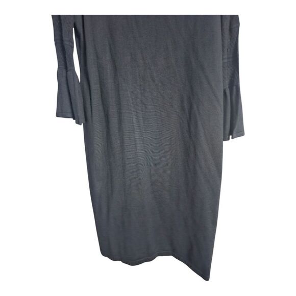 CALVIN KLEIN Black Bell Sleeve Sweater Dress - Size XL - Picture 5 of 10